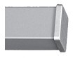 Silver end caps (metal) - not suitable with top-fixed brackets (+$ 40.00)