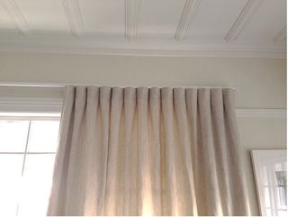 Limit pleats on 25mm rod